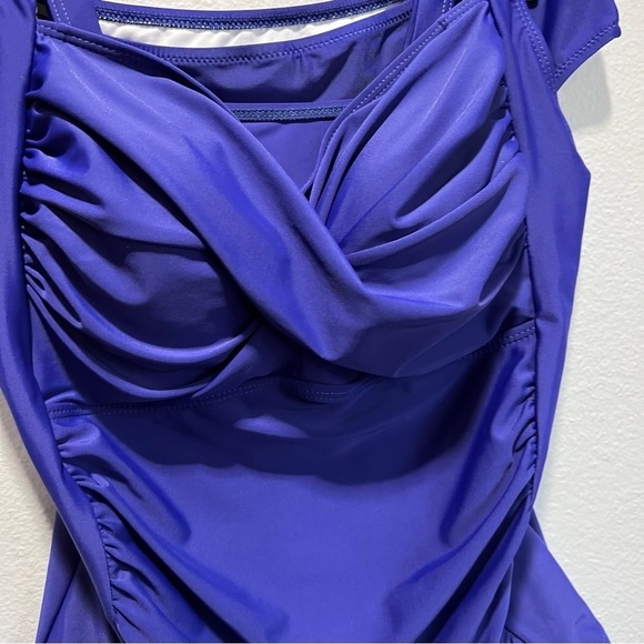 Tankini Two Piece Surrounding Royal Blue - Picture 3 of 10
